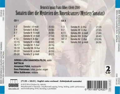 Sirkka-Liisa Kaakinen-Pilch, Battalia - Heinrich Ignaz Franz von Biber: Rosenkranz-Sonaten / Mystery Sonatas (2014)