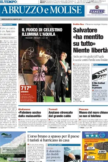 IL Tempo - Abruzzo 2011.08.24