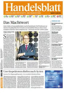 Das Handelsblatt vom 26 August  2013