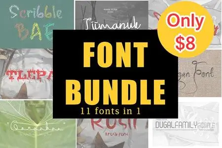 CreativeMarket - Font Bundle 3321026