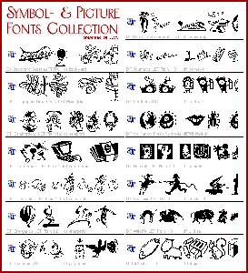 Symbol- & Picture Fonts Collection