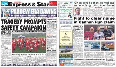 Express and Star Sandwell Edition – December 04, 2017