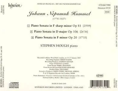 Stephen Hough - Johann Nepomuk Hummel: Piano Sonatas (2003)