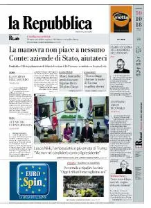 la Repubblica - 10 Ottobre 2018