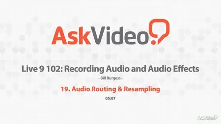 Ask Video Live 9 102 - Recording Audio and Audio Effects