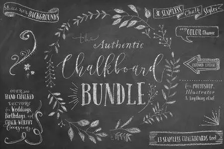 CreativeMarket - The Authentic Chalkboard Bundle