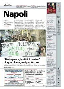 la Repubblica Napoli - 23 Dicembre 2017