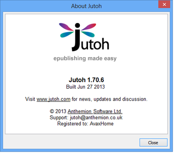 Anthemion Software Jutoh 1.70 (Windows/MacOSX)