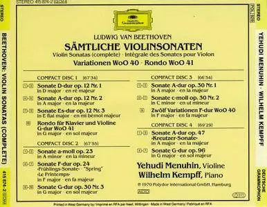 Yehudi Menuhin, Wilhelm Kempff - Beethoven: Complete Violin Sonatas (1990)