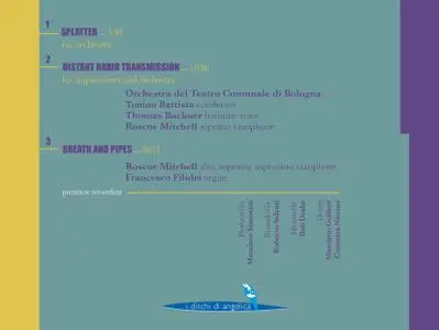 Roscoe Mitchell - Splatter (2020) {i dischi di angelica IDA040 rec 2017}