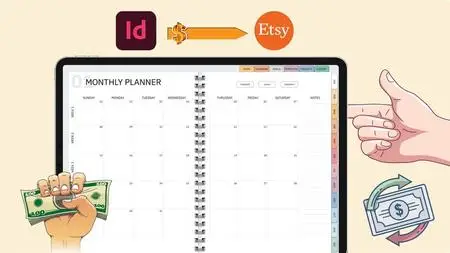 Master Planner Creation in InDesign: And Sell on Etsy!