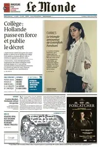 Le Monde du Jeudi 21 Mai 2015