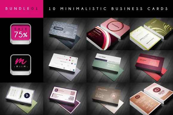 CreativeMarket - 10 Business Cards Bundle