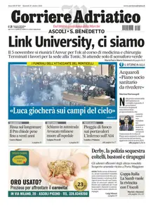 Corriere Adriatico Ascoli - 28 Ottobre 2025
