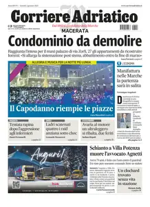 Corriere Adriatico Macerata - 2 Gennaio 2025