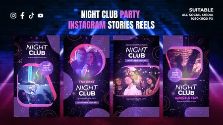 Night Club Party Instagram Stories 52296341