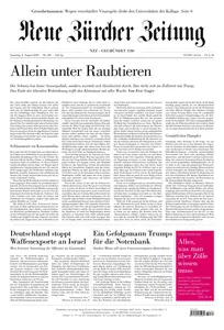 Neue Zuercher Zeitung - 09 August 2025