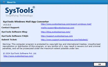 SysTools Windows Mail App Converter 4.0 Multilingual