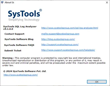 SysTools SQL Log Analyzer 9.1