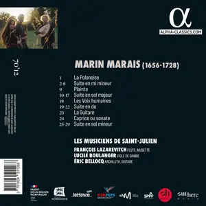 Les Musiciens de Saint-Julien - Marin Marais: Voix Humaines: pièces inédites pour flûte (2025)