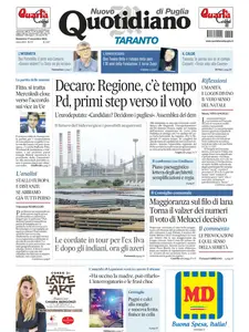 Quotidiano di Puglia Taranto - 17 Novembre 2024