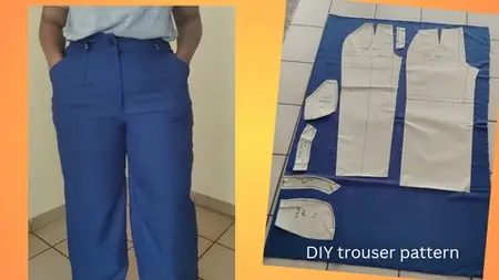 How To Draft Simple Trouser Pattern.