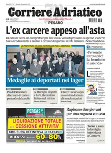 Corriere Adriatico Pesaro - 28 Gennaio 2025