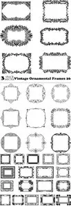 Vectors - Vintage Ornamental Frames 26