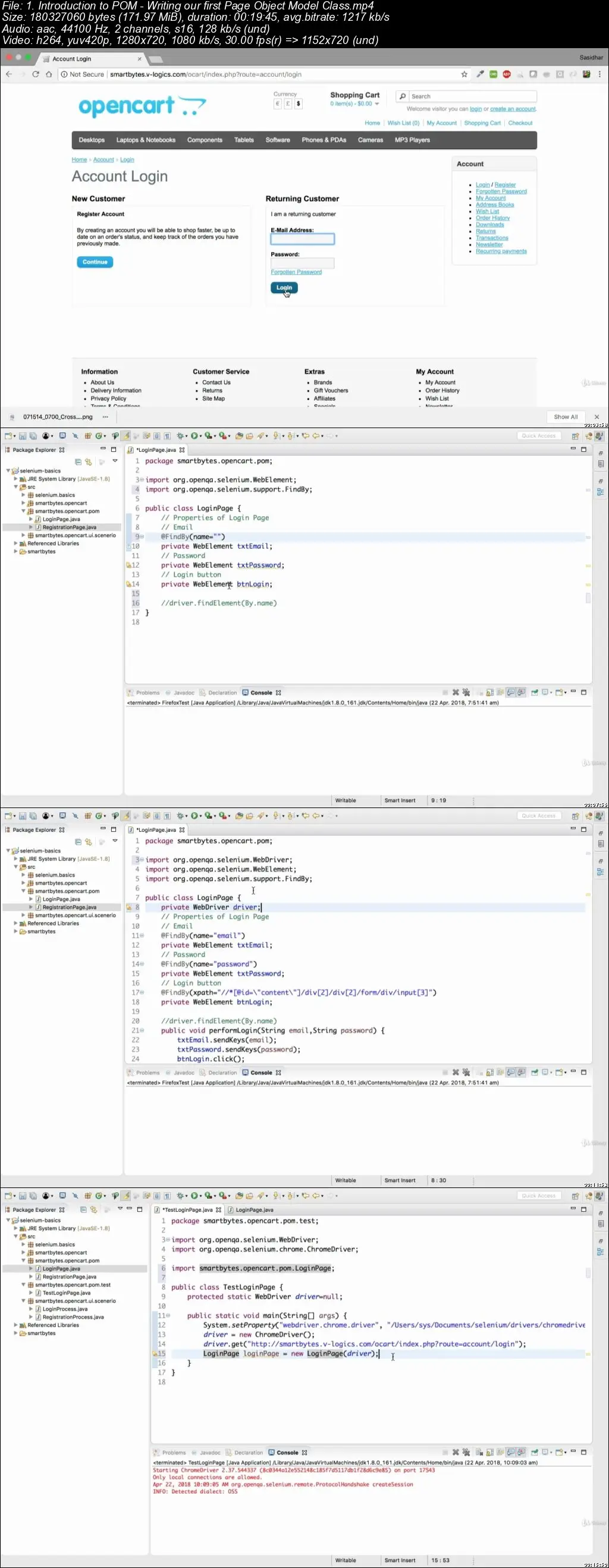 Selenium Webdriver course with Java for Beginners