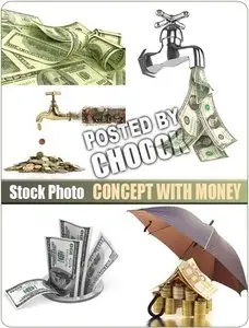 Concept with money - Stock Photo