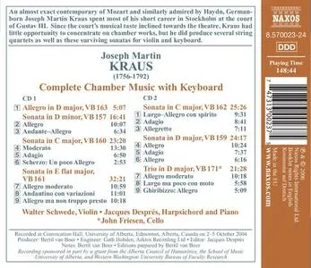 Walter Schwede, Jacques Després, John Friesen - Kraus: Complete Chamber Music with Keyboard (2006)