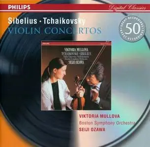 Sibelius, Tchaikovsky: Violin Concertos / Viktoria Mullova; Seiji Ozawa, BSO (2001)