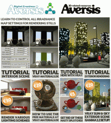 Aversis - 5 Tutorials On VRay For 3DS Max