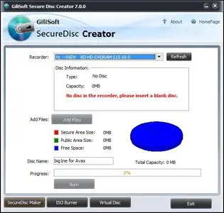 GiliSoft Secure Disc Creator 7.2.0