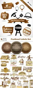 Vectors - Fastfood Labels Set