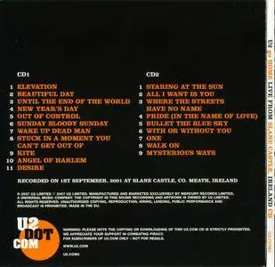 U2 - Go Home, Live From Slane Castle, Ireland CD (2007) {2CD Limited Edition U2.com Subscription}