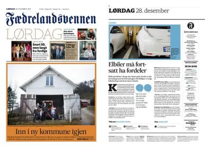 Fædrelandsvennen – 28. desember 2019
