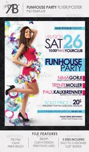 GraphicRiver Funhouse Party Flyer Poster