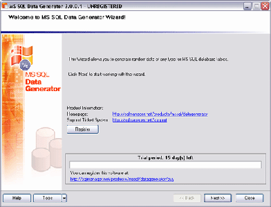 EMS Data Generator 2005 for SQL Server ver. 2.2.0.1