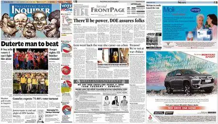 Philippine Daily Inquirer – May 09, 2016