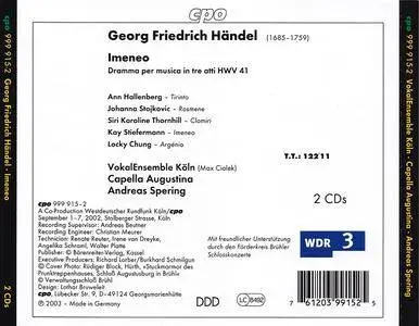 Andreas Spering, Capella Augustina - George Frideric Handel: Imeneo (2003)