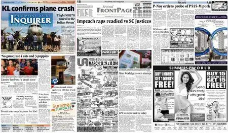 Philippine Daily Inquirer – March 25, 2014