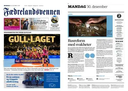 Fædrelandsvennen – 30. desember 2019