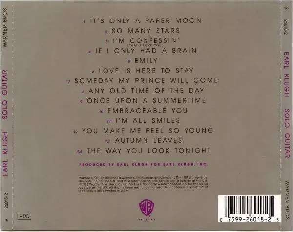 Earl Klugh - Solo Guitar (1989) {Warner}