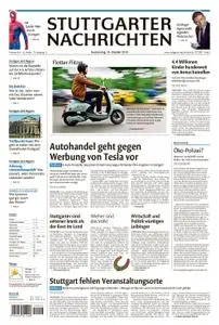 Stuttgarter Nachrichten Stadtausgabe (Lokalteil Stuttgart Innenstadt) - 18. Oktober 2018