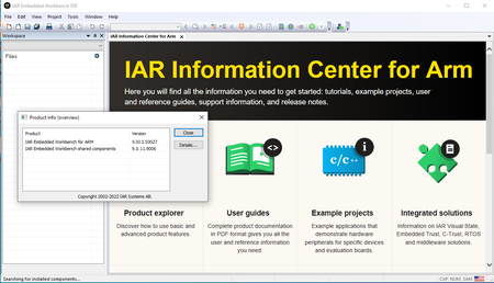 IAR Embedded Workbench for Arm version 9.30.1