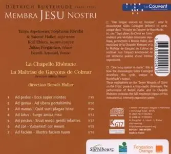 Benoît Haller, La Chapelle Rhénane, La Maîtrise de Garçons de Colmar - Buxtehude: Membra Jesu Nostri (2008)