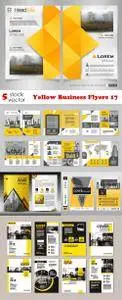 Vectors - Yellow Business Flyers 17