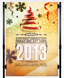 GraphicRiver Happy Merry Christmas Party Flyer Template