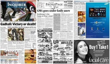 Philippine Daily Inquirer – August 25, 2011
